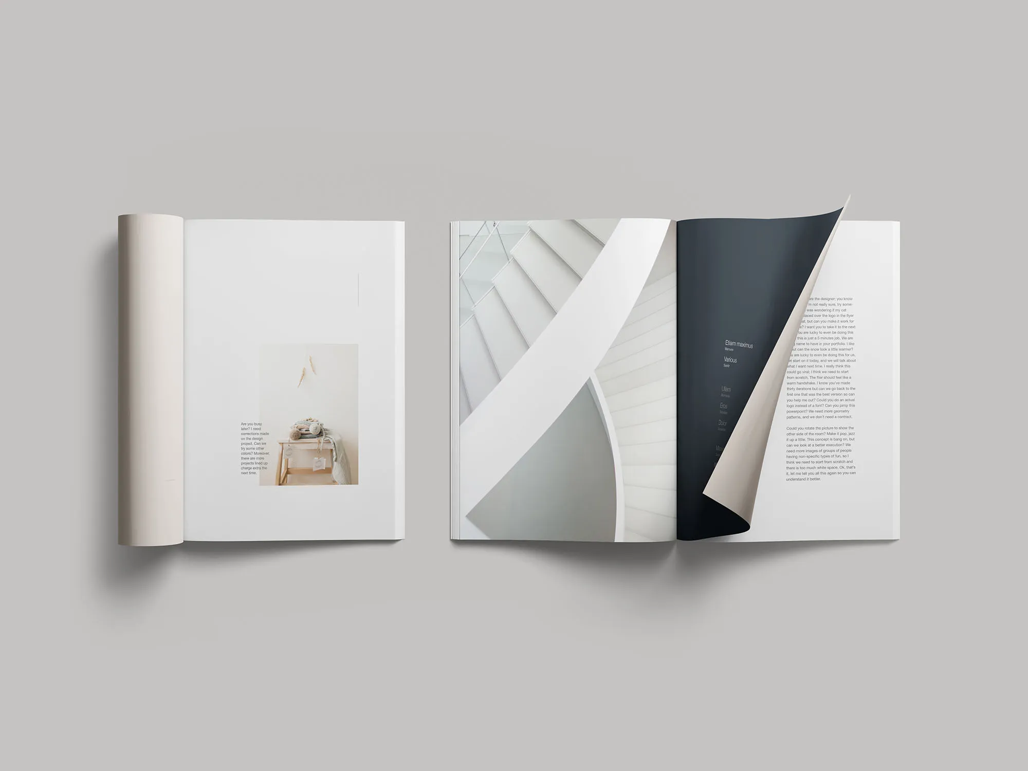 简约风杂志封面设计等距网格样机模板 Simple Magazine Mockup插图(6)