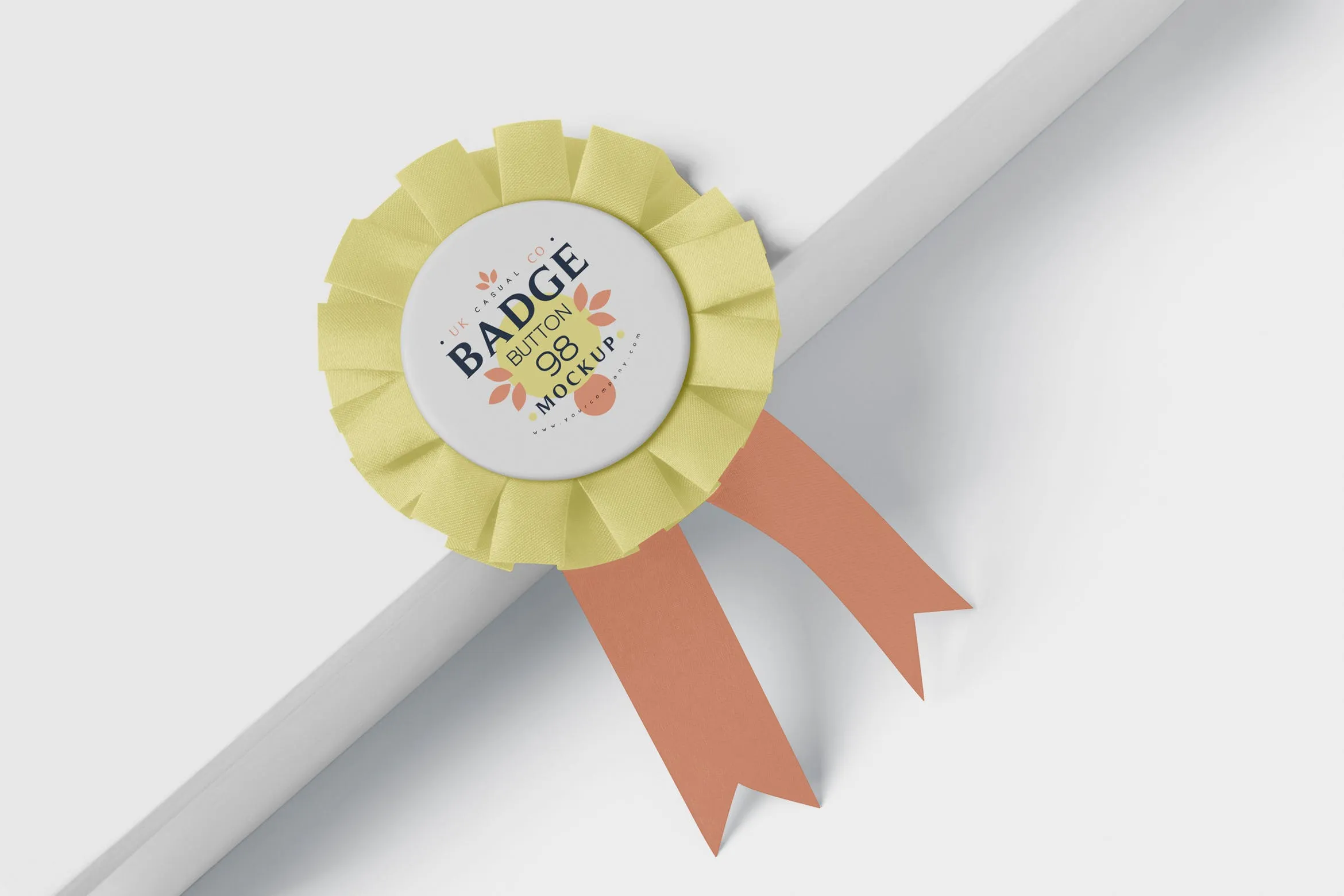 圆形徽章奖章设计图像素设计精选模板 Badge Button Mock-Ups in round shape