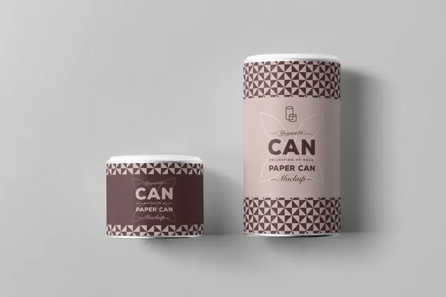 食品罐头外观设计样机 Paper Can Mock-up插图(9)