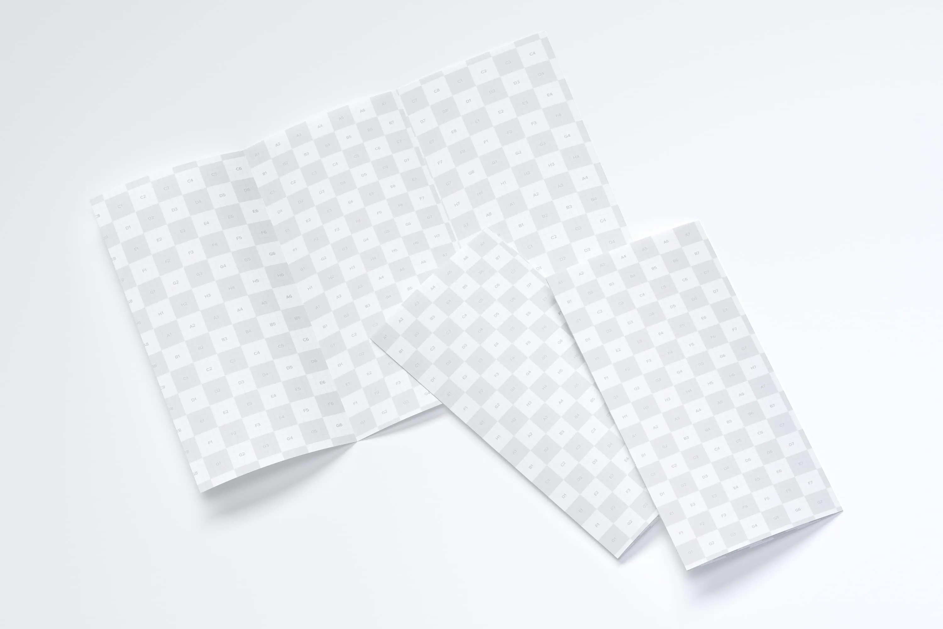 A3三折页传单封面及内页设计图预览样机06 A3 Trifold Brochure Mockup 06插图(1)