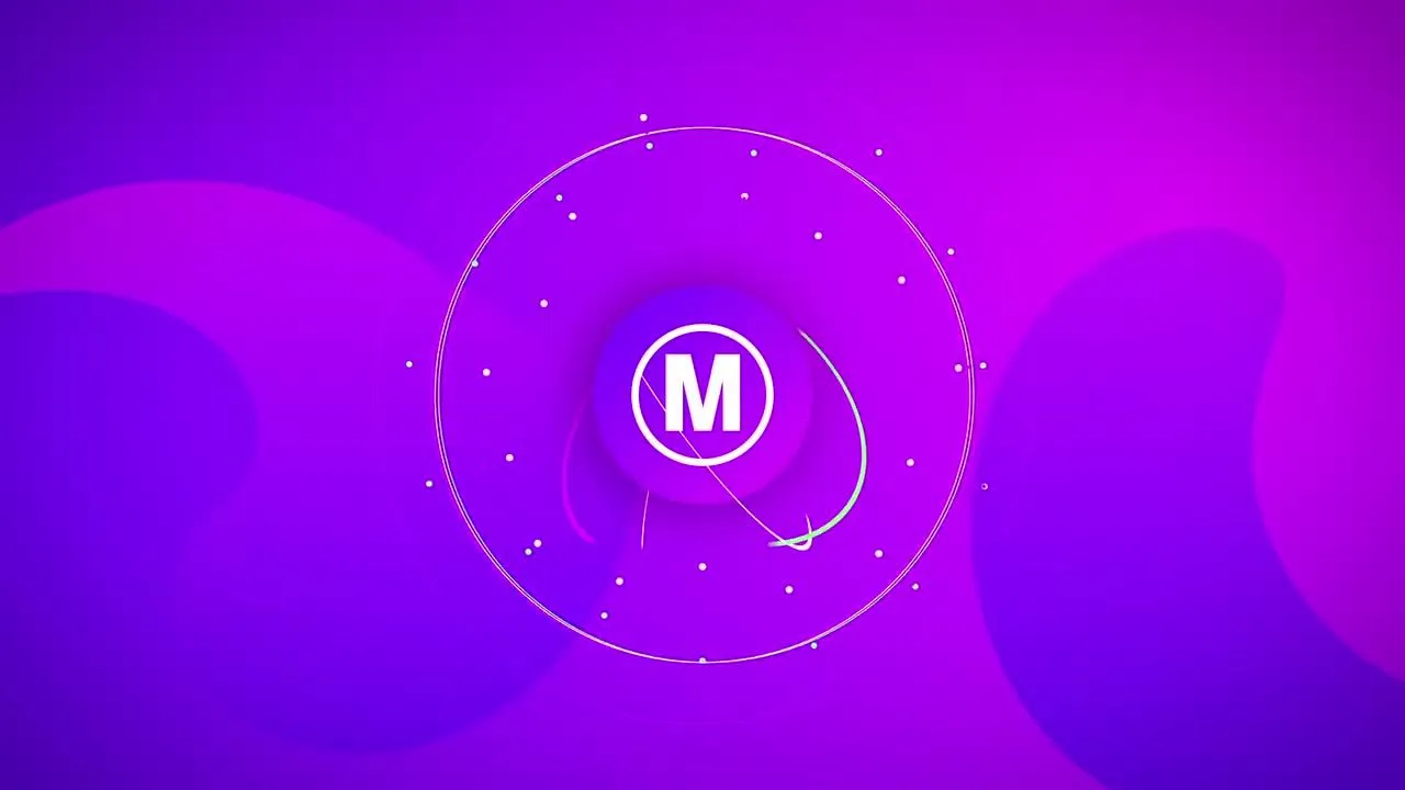 快速扩散的光晕效果Logo设计展示像素设计精选AE模板