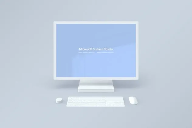 微软一体机Surface Studio样机模板v2 Microsoft Surface Studio Mockups v.2 – Photoshop插图(2)