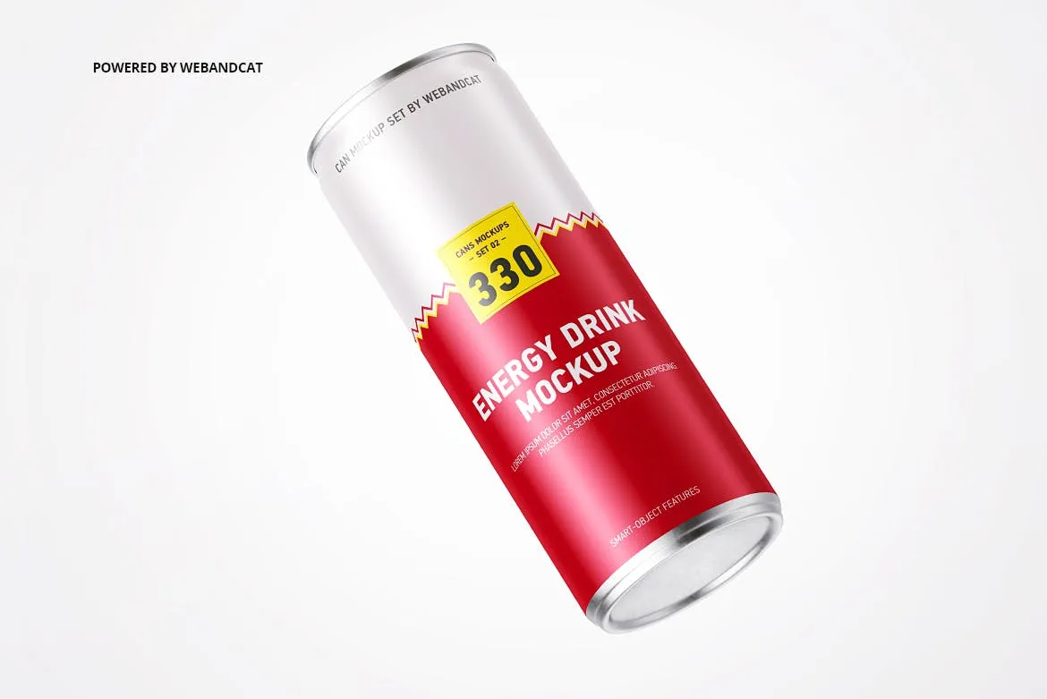 功能性能量饮料罐头外观设计样机 Energy Drink Can Mock-up插图(4)