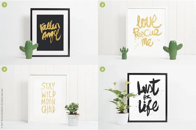 10款简约现代的画框展示样机模板 10 Picture Frame mockups插图(1)