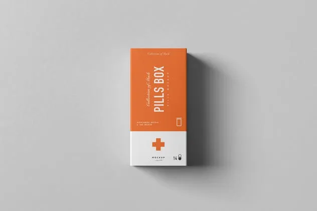 药丸樽药丸盒样机模板 Pills Tube & Box Mock-up插图(11)