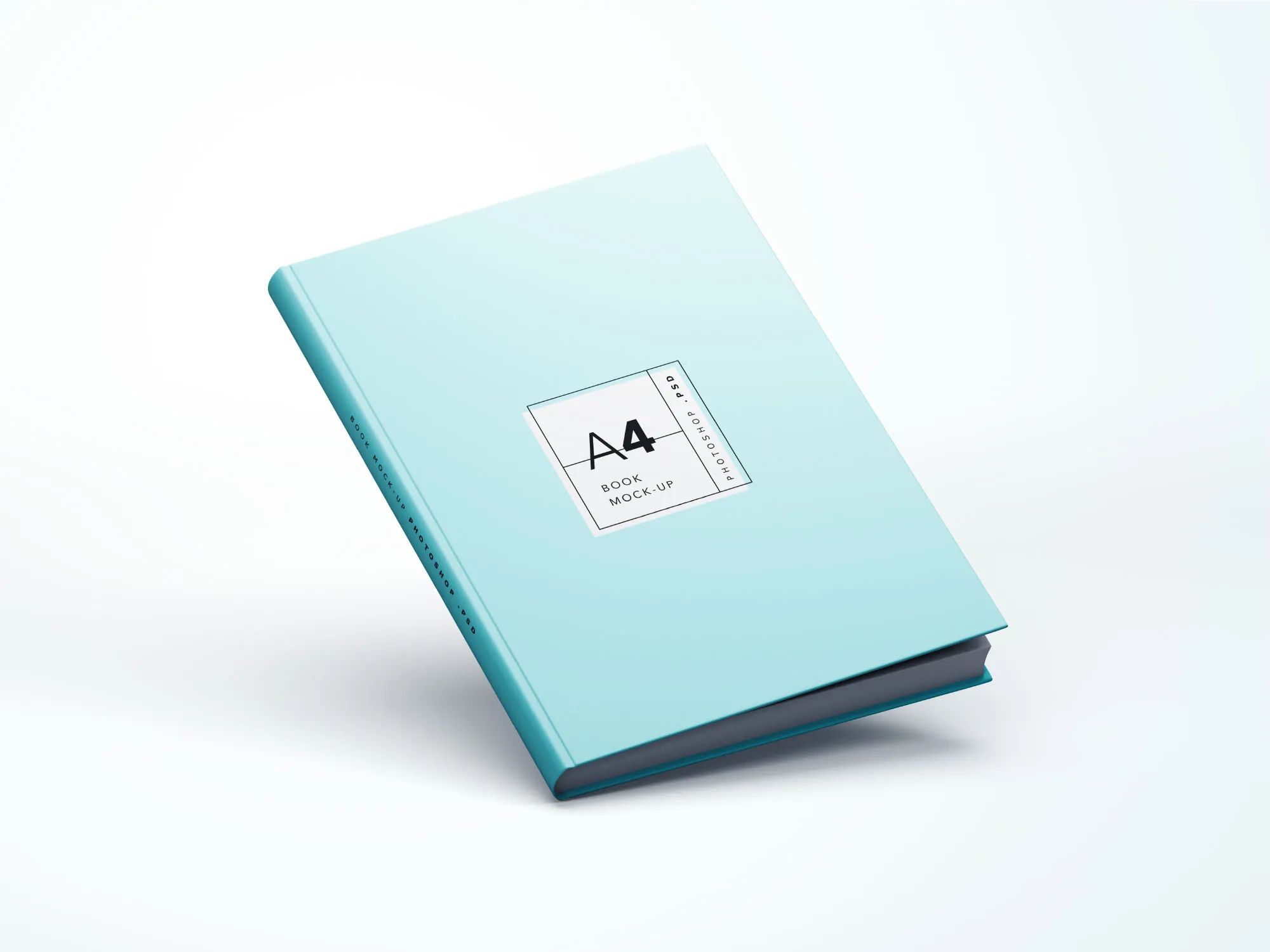 简约风A4规格记事本封面设计PSD样机 Simple A4 Book Mockup PSD