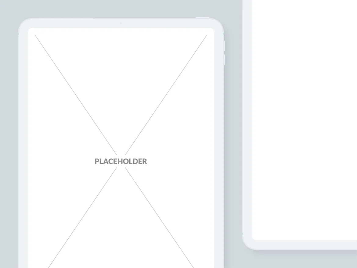 刘海屏iPhone手机等距网格素材库精选样机模板[白色版本] Presentation Mockups Light插图(8)