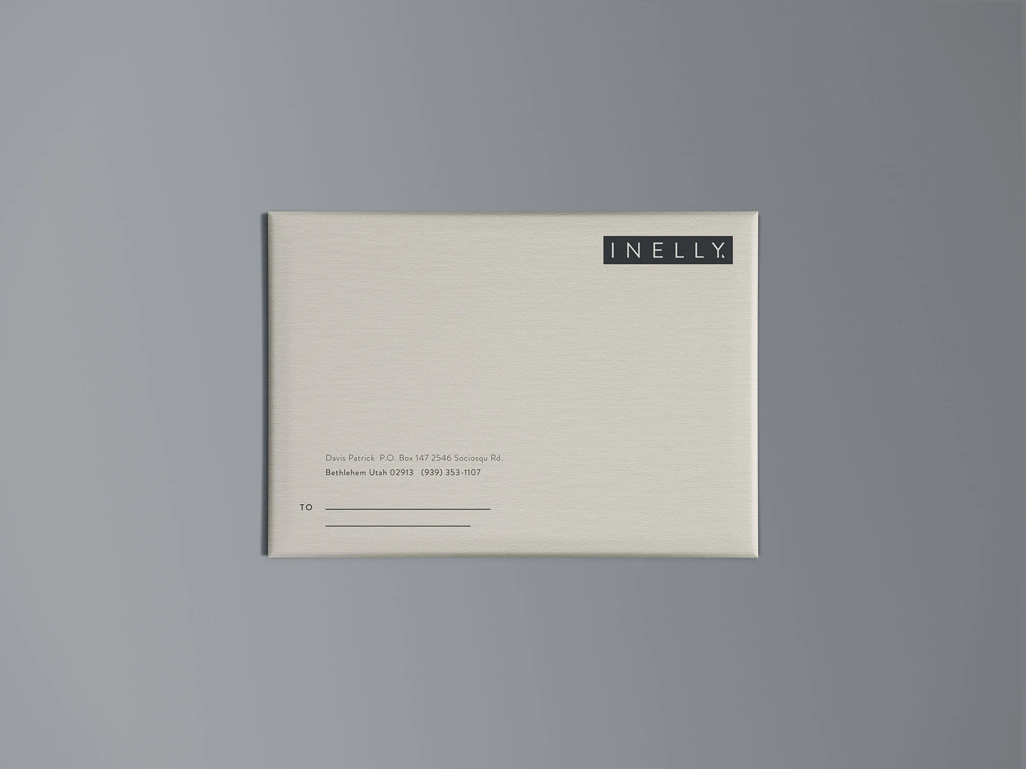 高级信封外观设计效果图样机模板 Paper Packaging Mockup插图