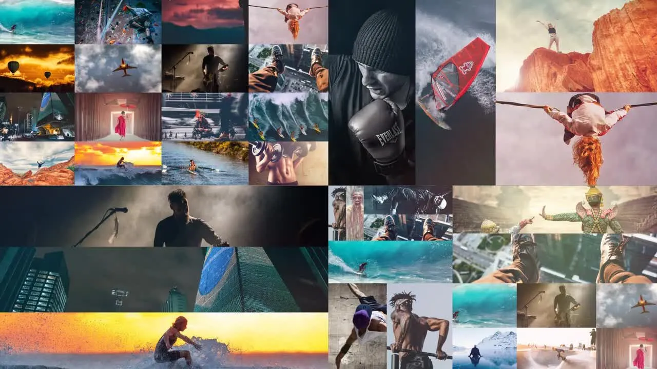 现代设计新颖创意照片展示像素设计精选AE模板