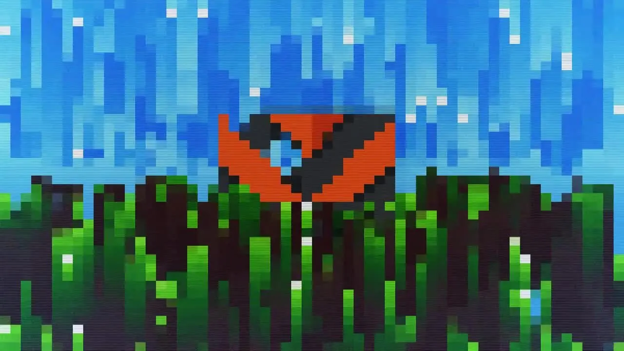 2个古老的8位像素化徽标显示像素设计精选AE模板