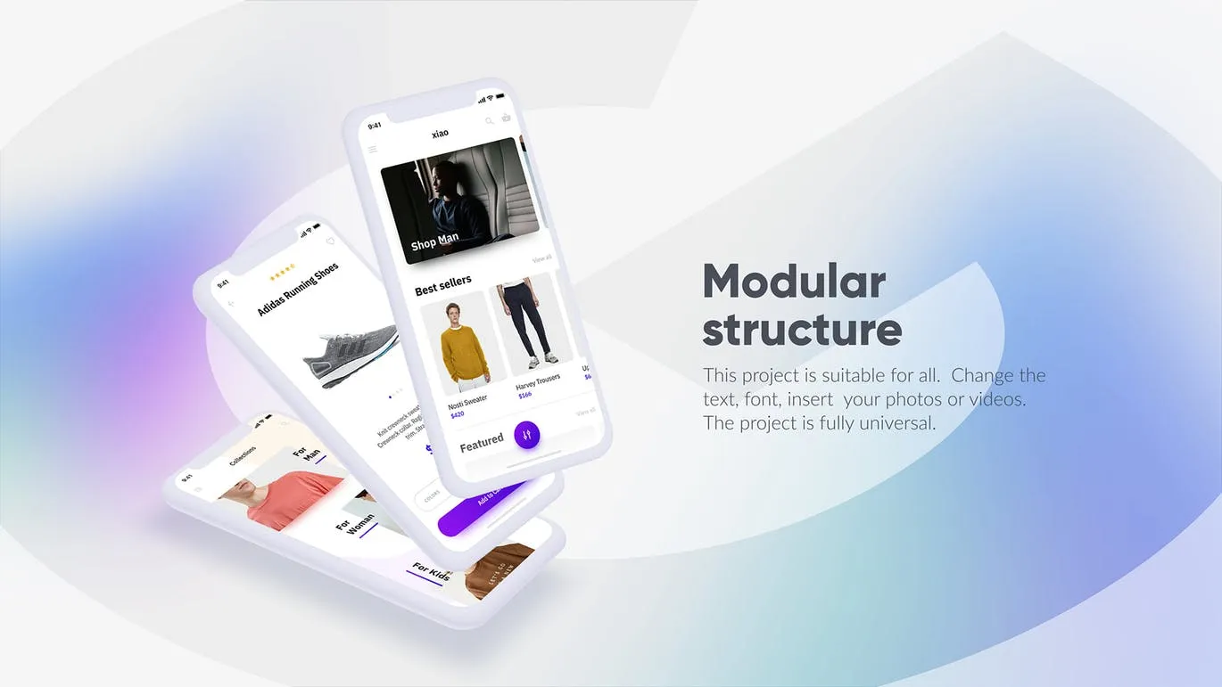 APP应用UI界面设计效果图预览白色iPhone手机样机套装 White iPhone Mockup插图(9)