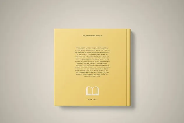 精装硬封面方形书展示样机模板 Hard Cover Square Book Mockup – Set 2插图(2)