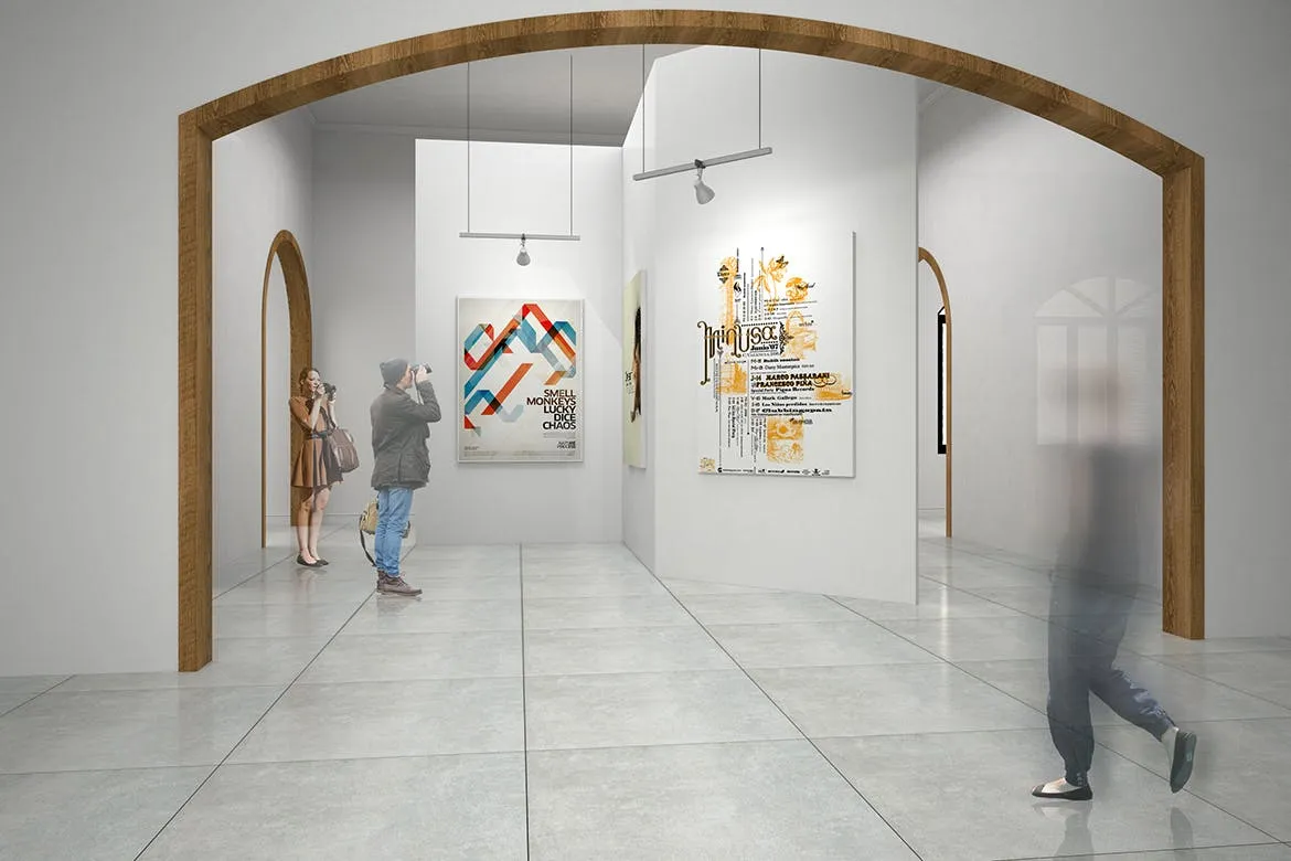 室内油画展览画框样机素材v10 Exhibittion Mockup [vol10]插图(4)