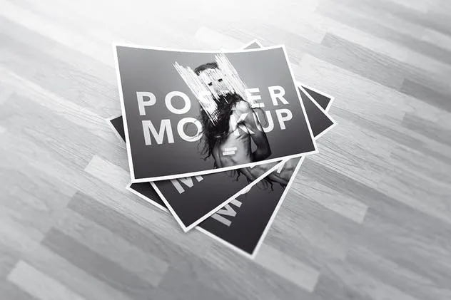 逼真A4海报样机模板 A4 / Poster Mock-up插图(6)