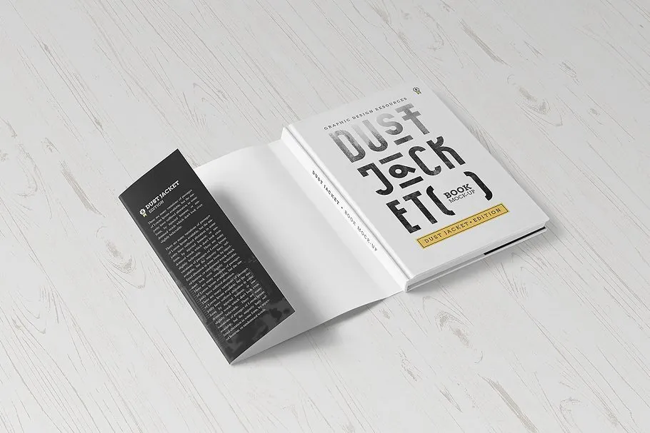 包书皮版本图书样机 Dust Jacket Edition / Book Mock-Up插图(5)