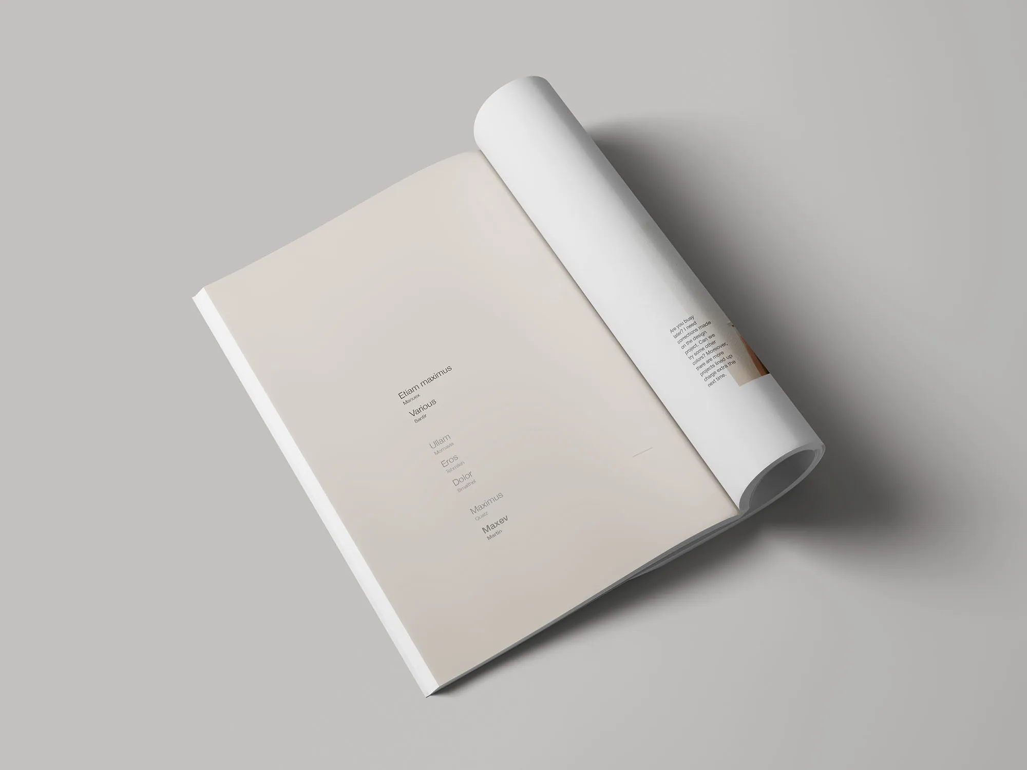 简约风杂志封面设计等距网格样机模板 Simple Magazine Mockup插图(5)