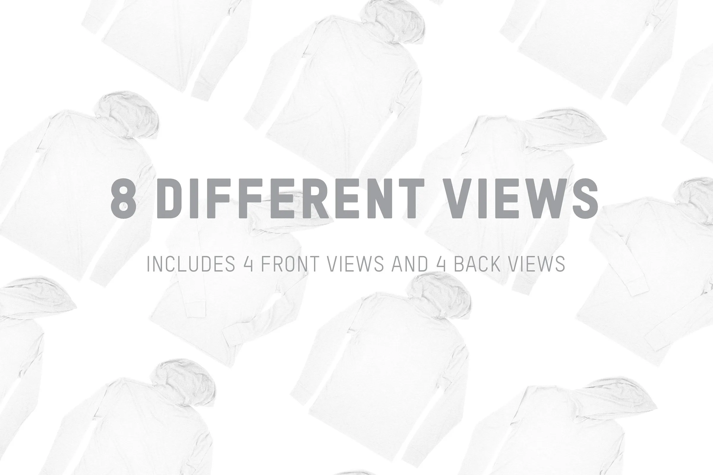 混合面料套头T恤服装样机 Next Level 6021 Triblend Hooded Tee插图(5)