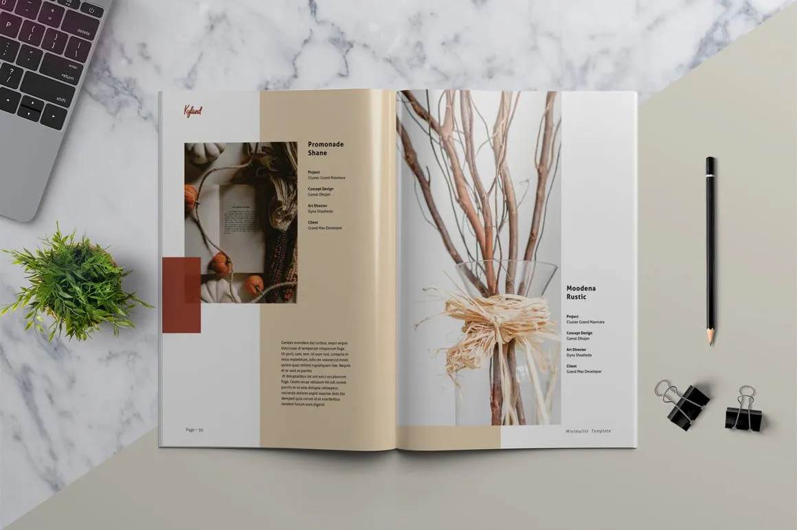 时装/摄影/设计主题杂志&作品集设计模板 KYLAND – Magazine & Portfolio Template插图(8)