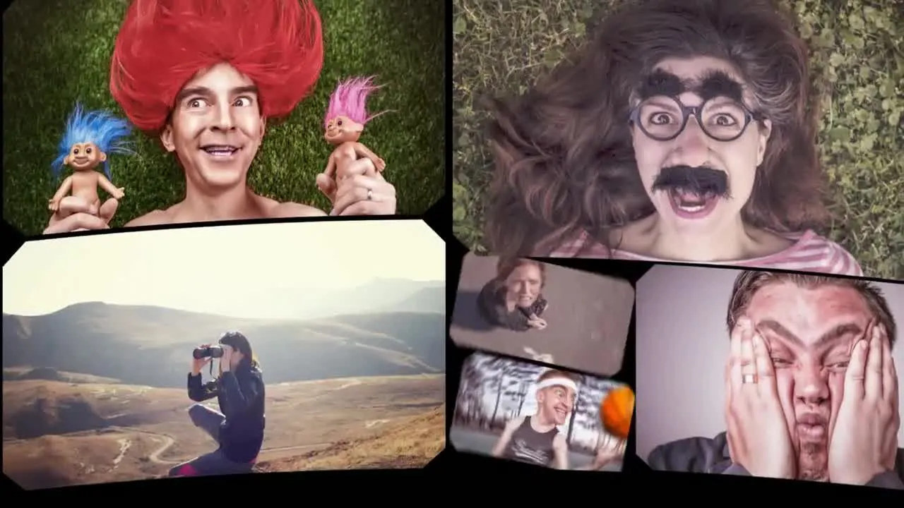 旅行照片标志像素设计精选AE模板