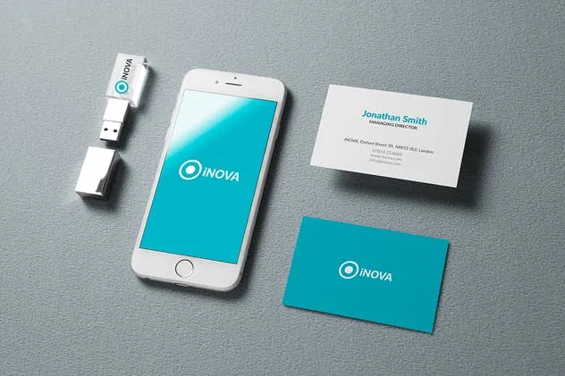 企业品牌VI设计办公文具样机模板v1 Branding / Identity Mock-up插图(6)