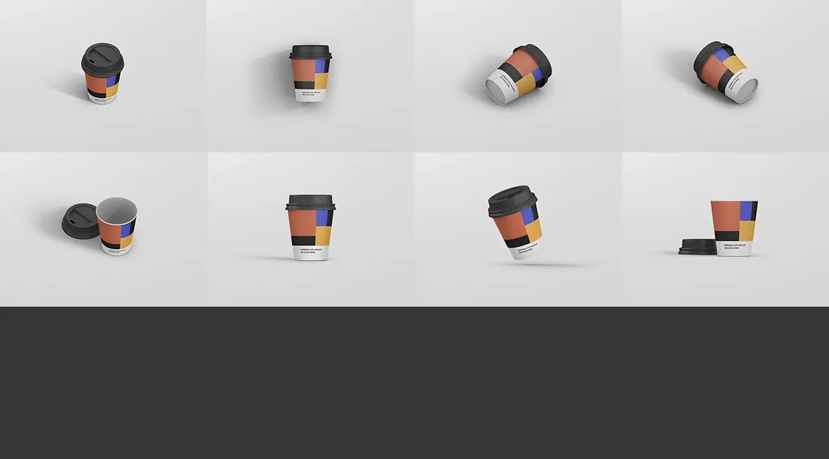 浓缩咖啡杯一次性纸杯素材库精选 Espresso Coffee Cup Mockup插图(13)