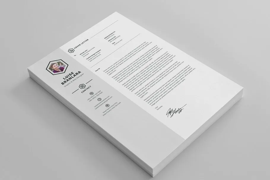 极简主义风格简历模板 Minimal Resume/CV插图(3)