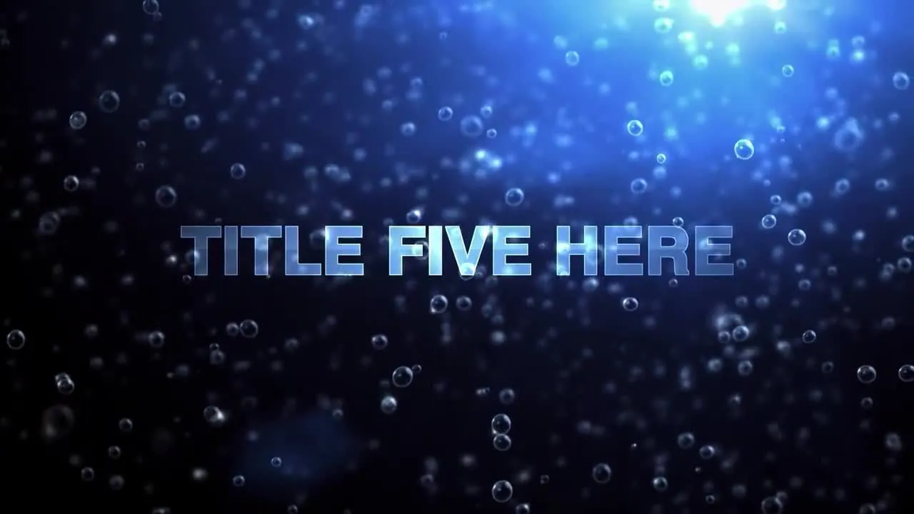 雨珠下落效果电影预告片/标题序列像素设计精选AE模板