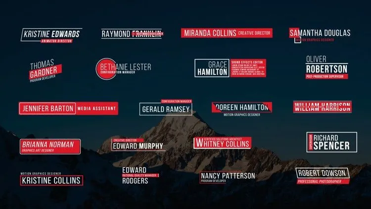 20个整洁创意的低三分之二标题动画像素设计精选AE模板