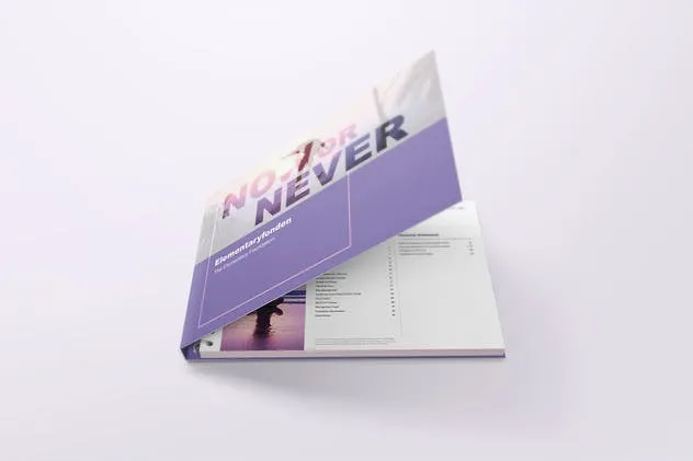 精装封面设计活页笔记本样机V2 Spiral Hardbound Book With Folder Cover Mockups 02插图(2)