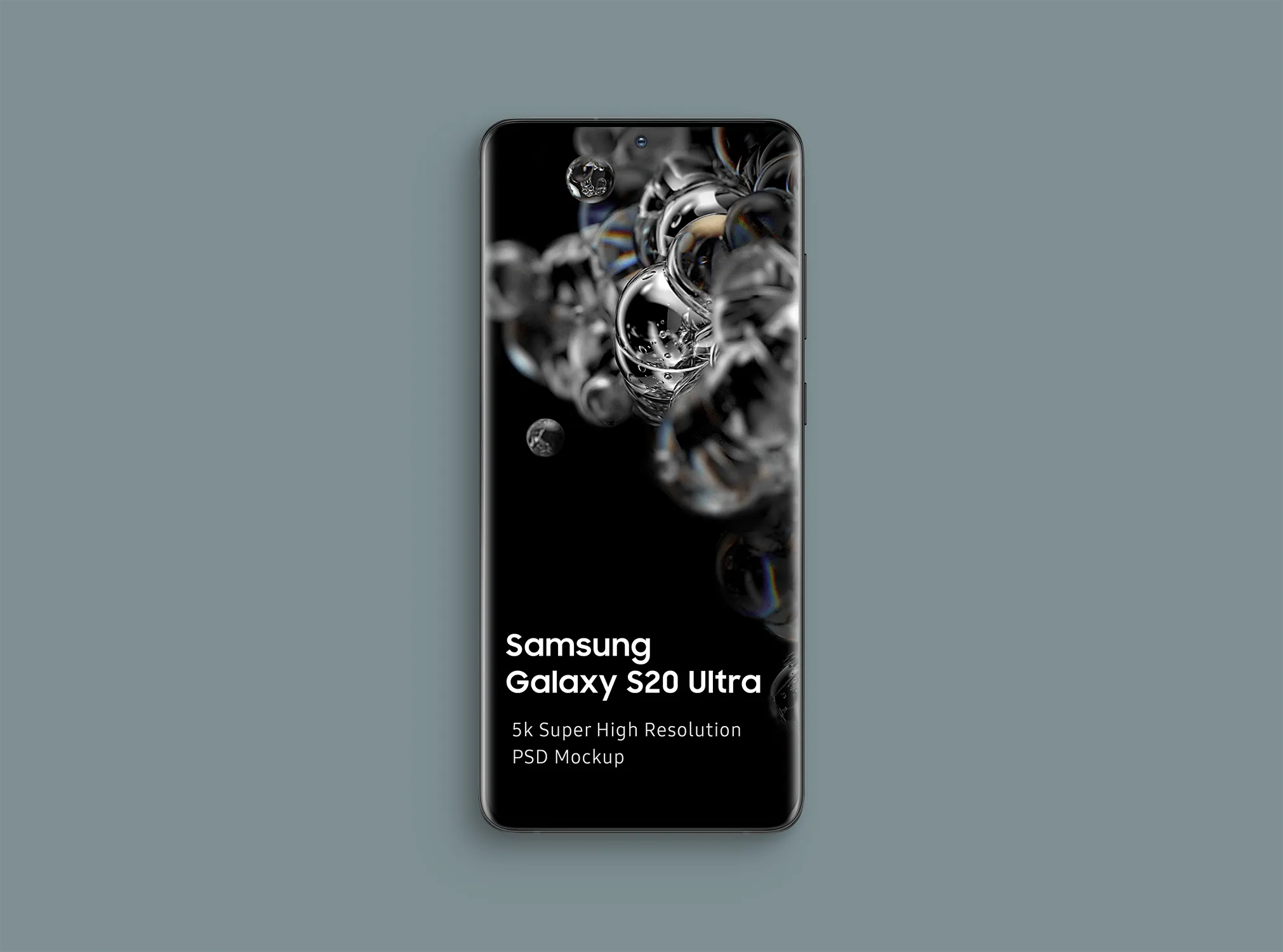 三星智能手机Galaxy S20 Ultra屏幕预览素材库精选样机模板 Samsung Galaxy S20 Ultra Mockup 1.0插图(1)