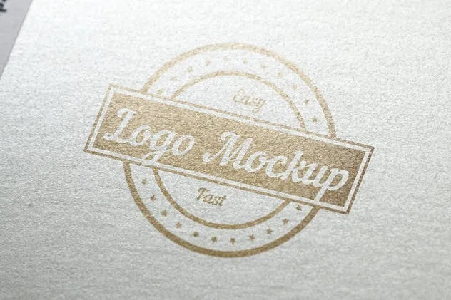 烫印烫金Logo样机模板 Logo Mock-Up插图(5)