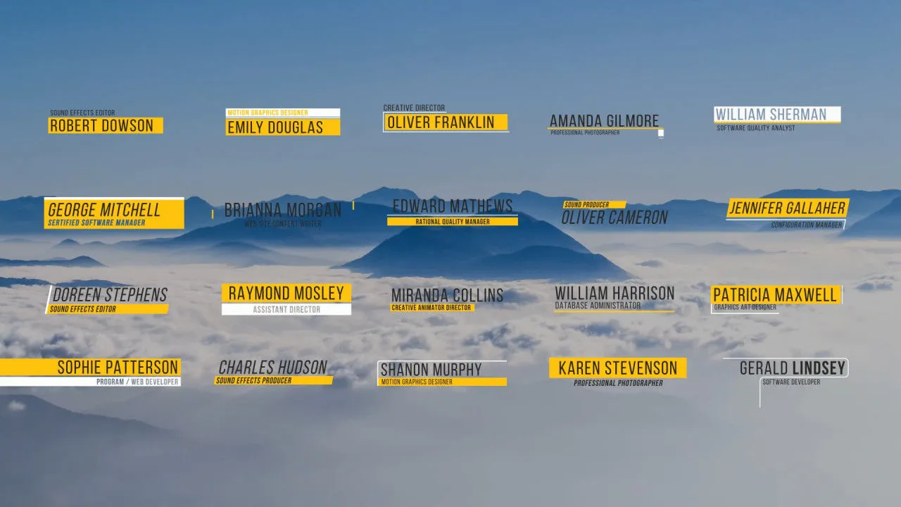 20个现代且优雅的动画下三分之一像素设计精选AE模板