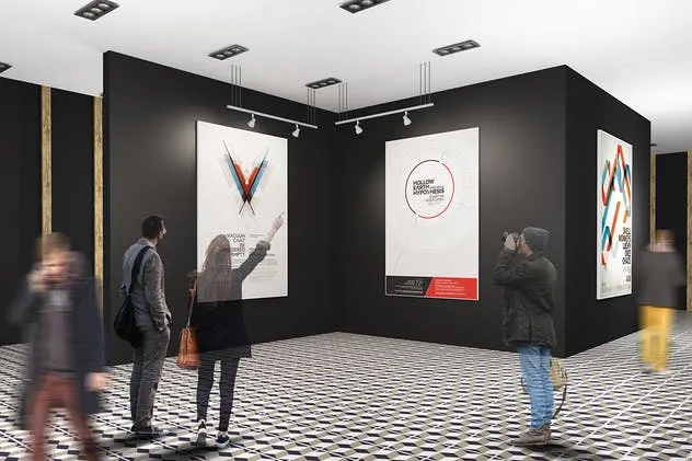 海报油画艺术品展览样机Vol.7 Exhibition Mockup [vol 7]插图(1)