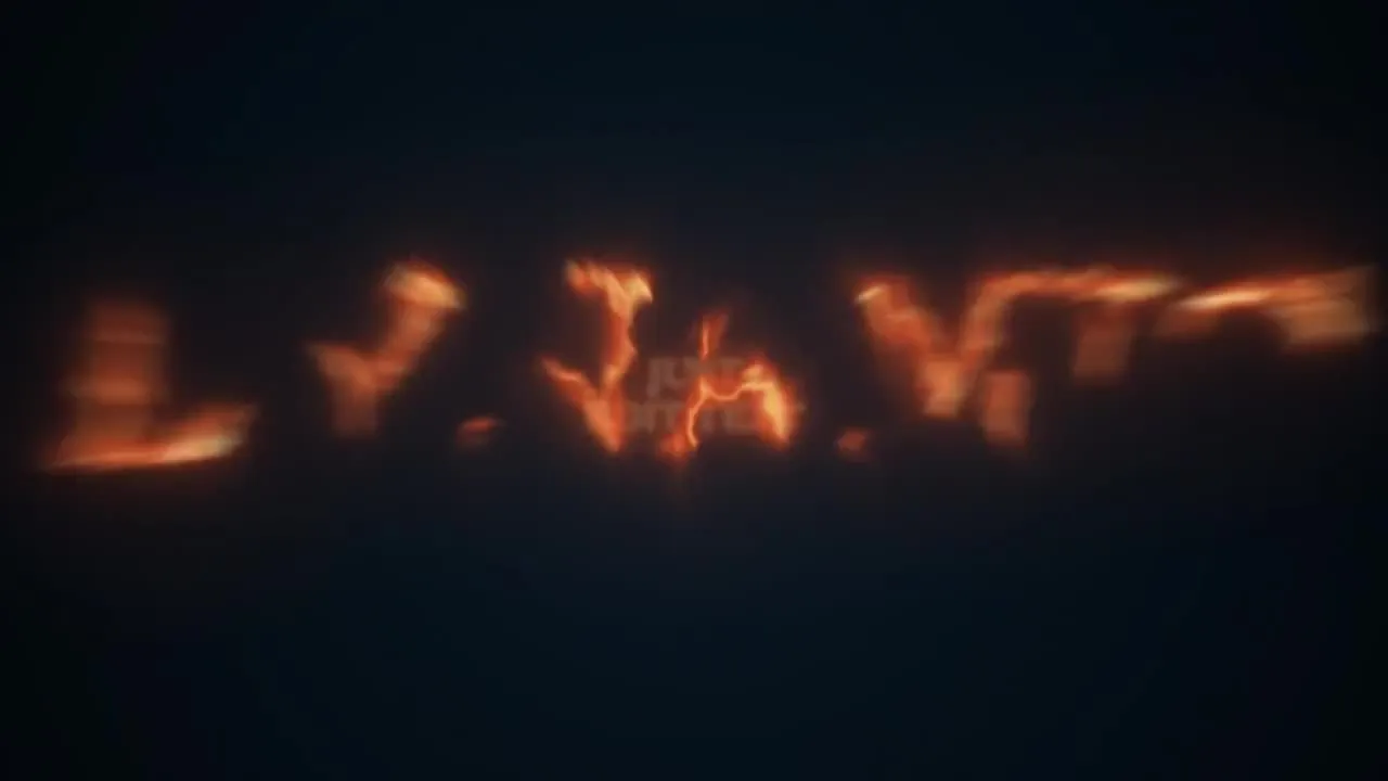 黑暗创意的刻录电影文本像素设计精选AE模板