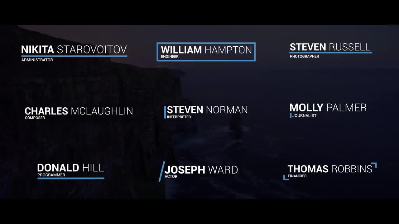 9个动态动画下三分之一广告全屏标题像素设计精选AE模板