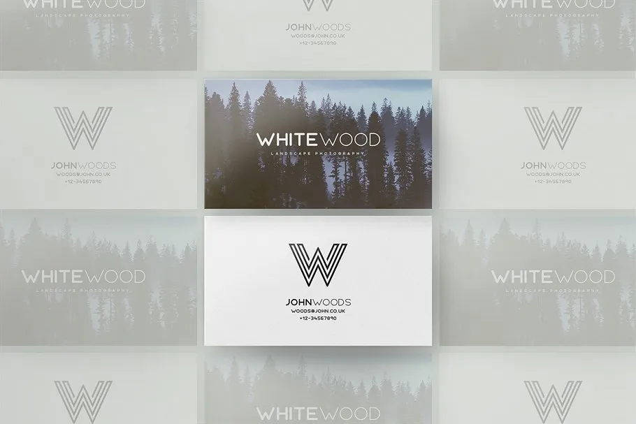 简约明信片贺卡样机 Minimal Card Mockups插图(8)