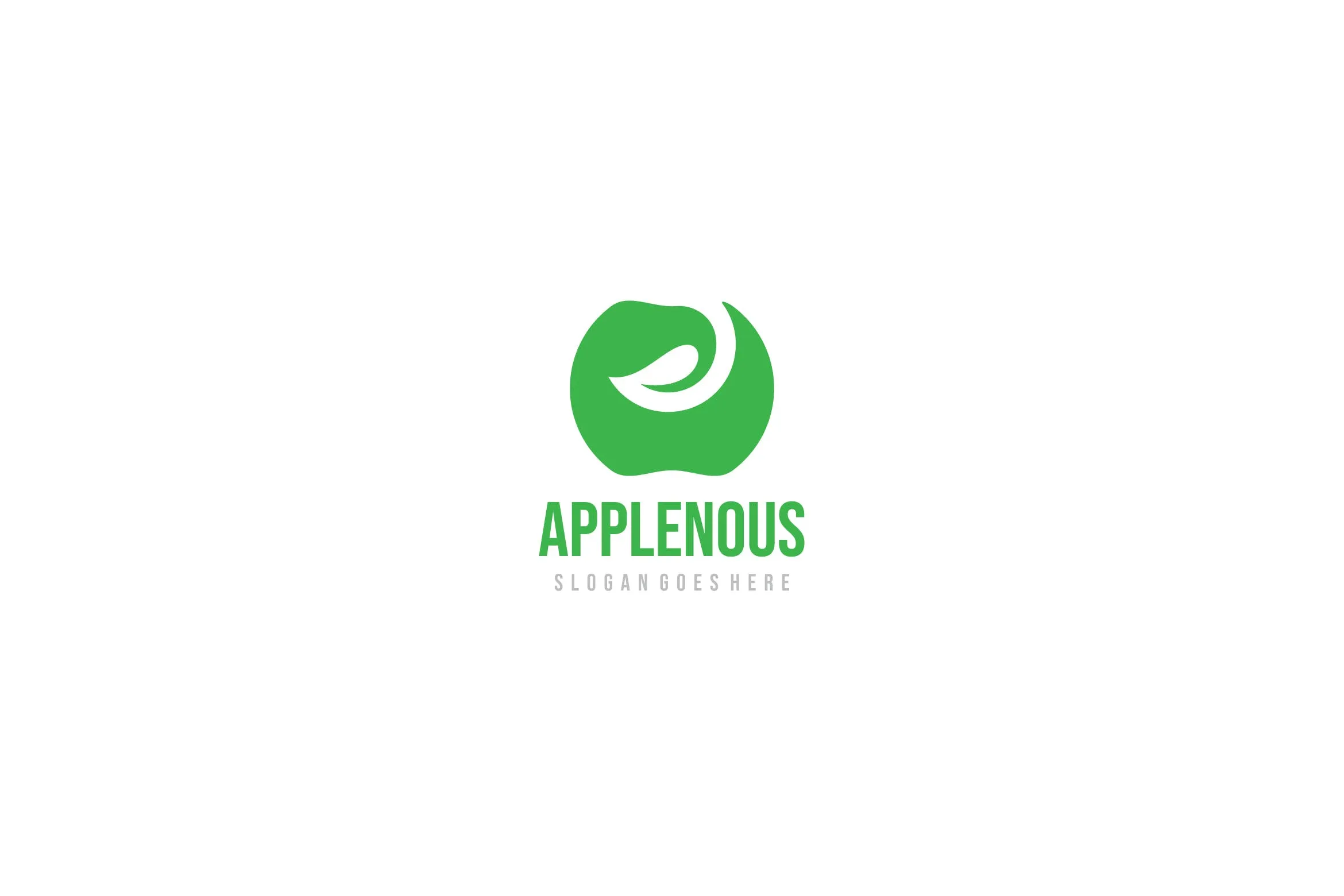 创意苹果图形Logo设计像素设计精选模板 Apple Logo