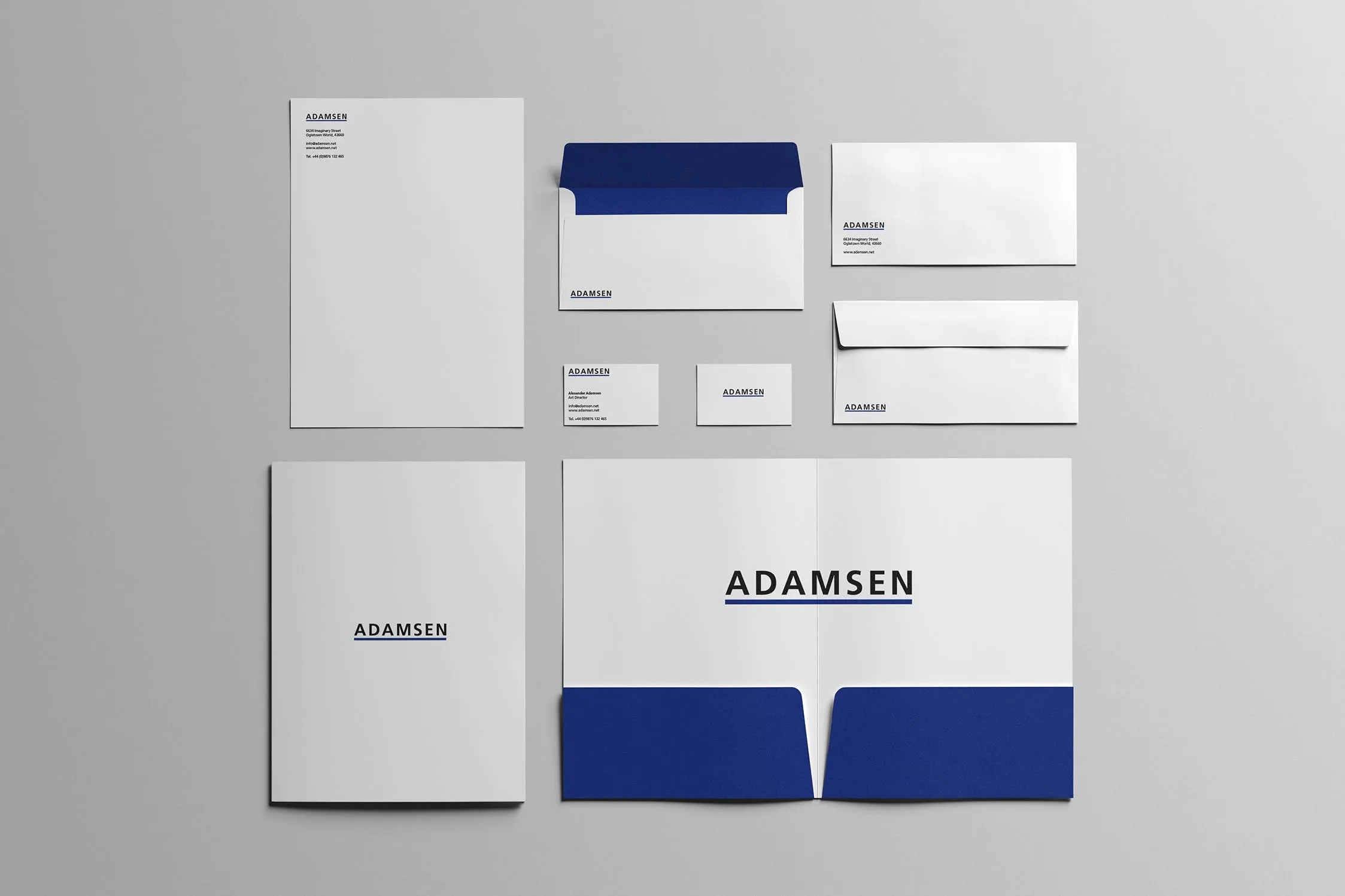 品牌VI设计预览办公用品标准套件像素设计精选模板v2 Branding / Stationery Mock-Up
