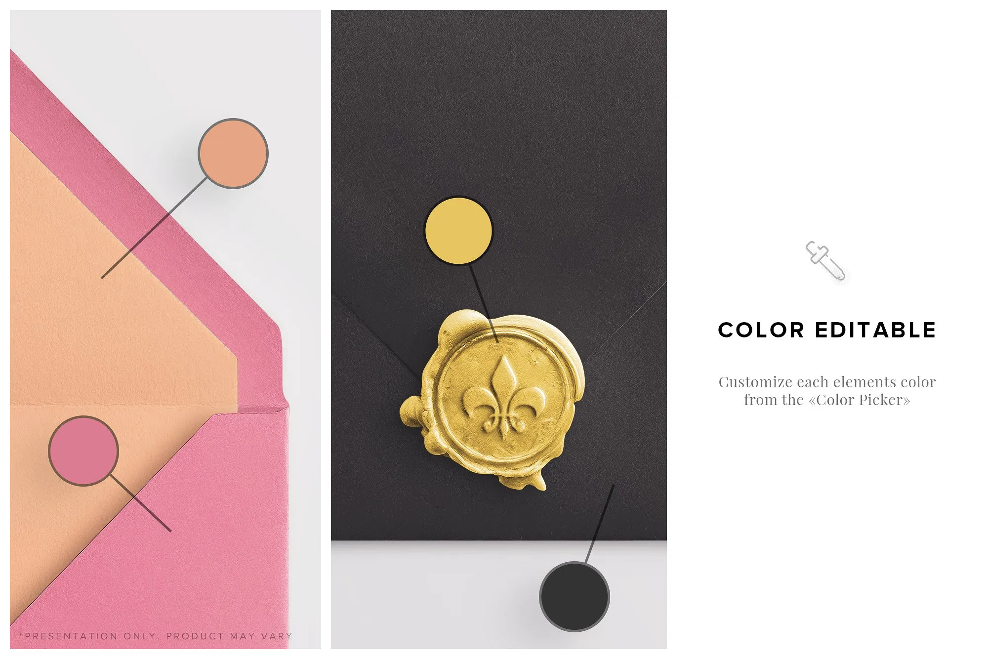 婚礼设计物料样机模板合集 Wedding Suite Mockup Scene插图(5)