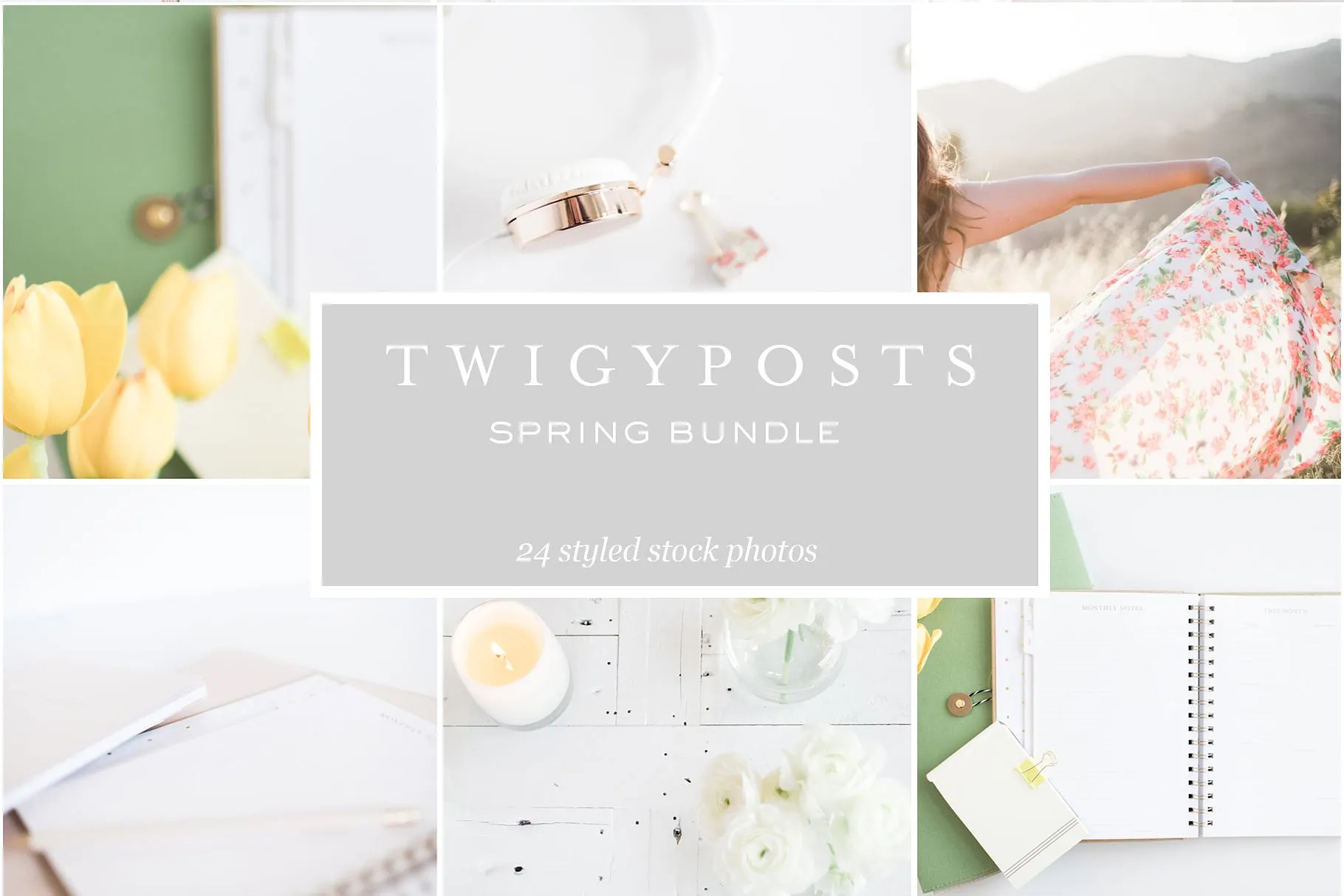 小清新女性主题场景背景照片集 Spring Styled Stock Photos插图(3)