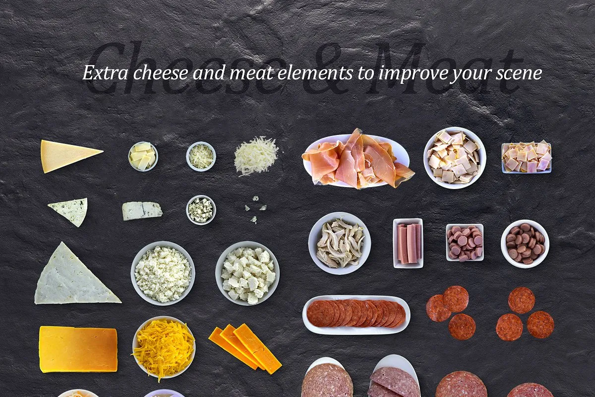 美味食品披萨样机和场景生成器【Pizza Creatoramp; Scene Generator】