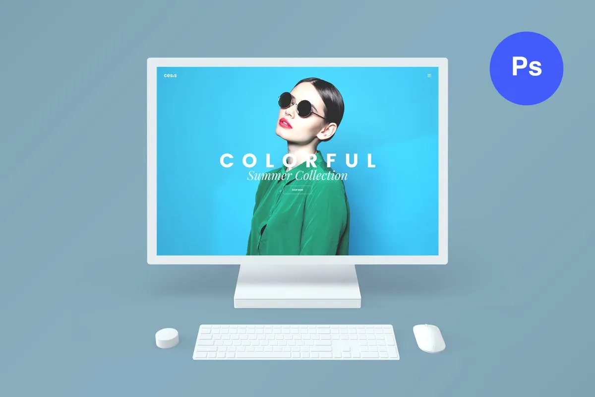 微软一体机Surface Studio样机模板v2 Microsoft Surface Studio Mockups v.2#8211; Photoshop