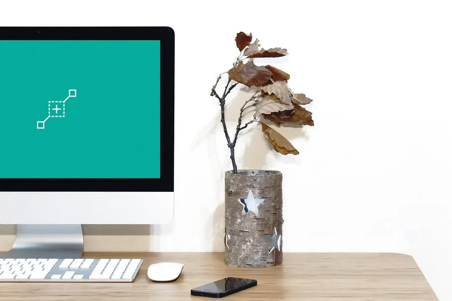 简易简约办公场景一体机电脑样机 Workspace Device PSD Mockup插图(11)