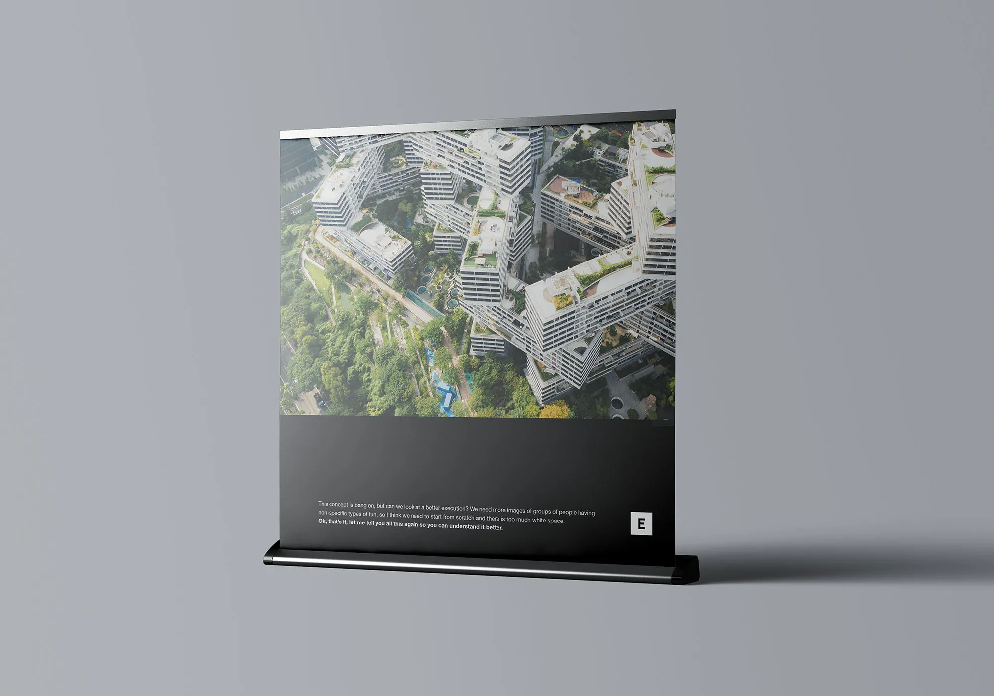 立式方形海报展架PSD样机模板 Wide Rollup Mockup插图(6)