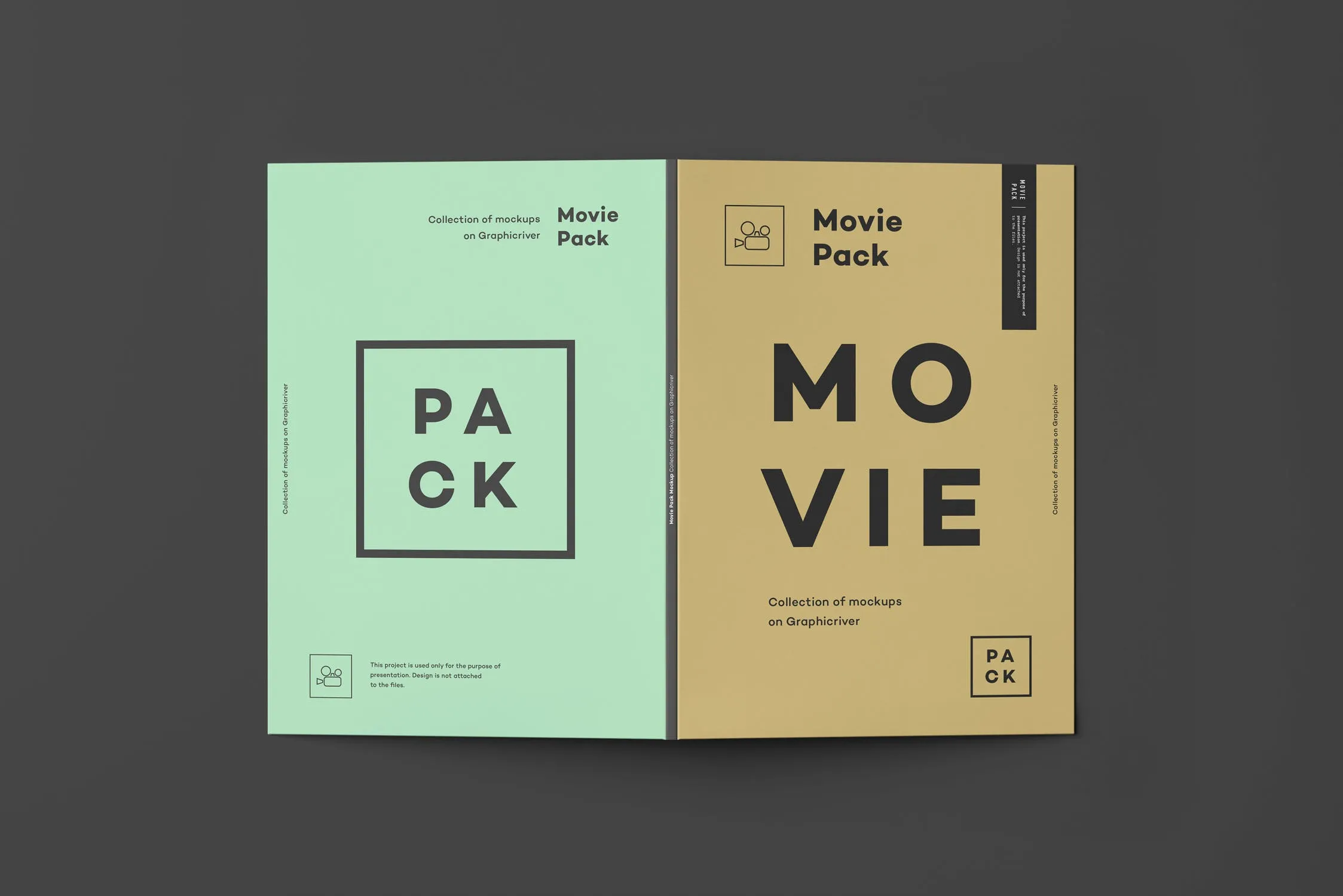 DVD电影光盘外包装设计样机模板4 Movie Pack Mock-up 4插图(9)