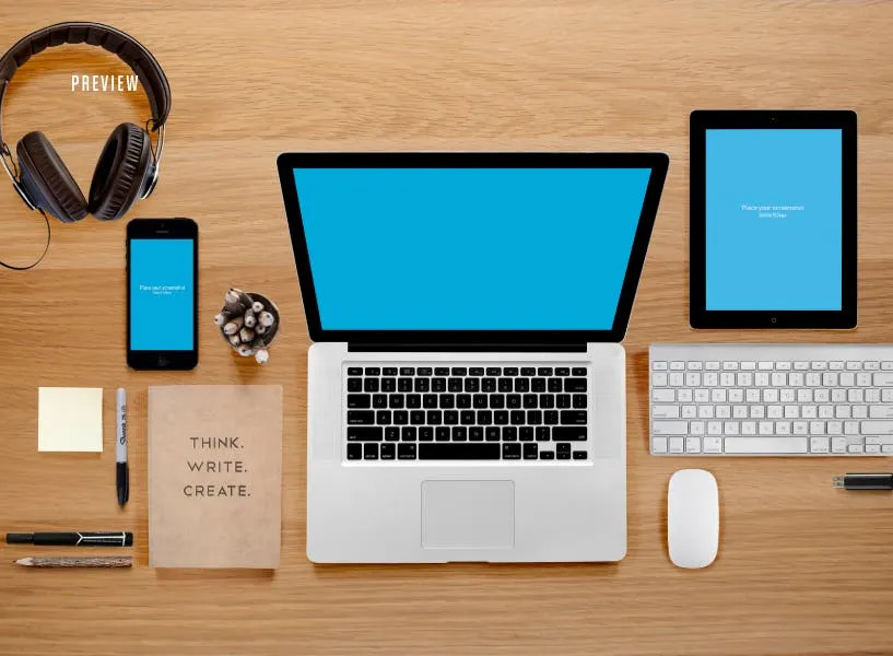 高品质的电子产品APP UI WEB网站展示VI样机展示模型mockups插图(5)