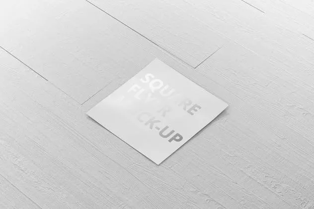 方形企业介绍宣传传单设计PSD样机 Square Flyer Mock-Up插图(5)