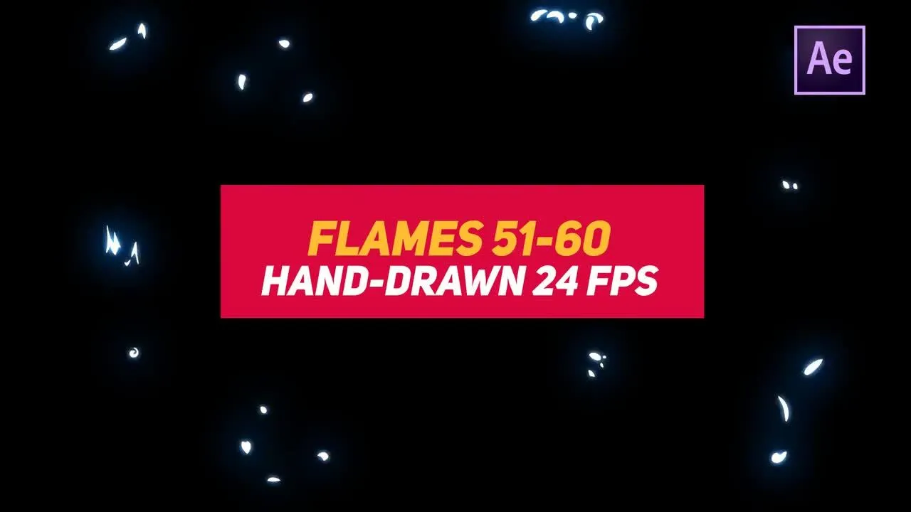 液体元素2火焰像素设计精选AE模板51-60