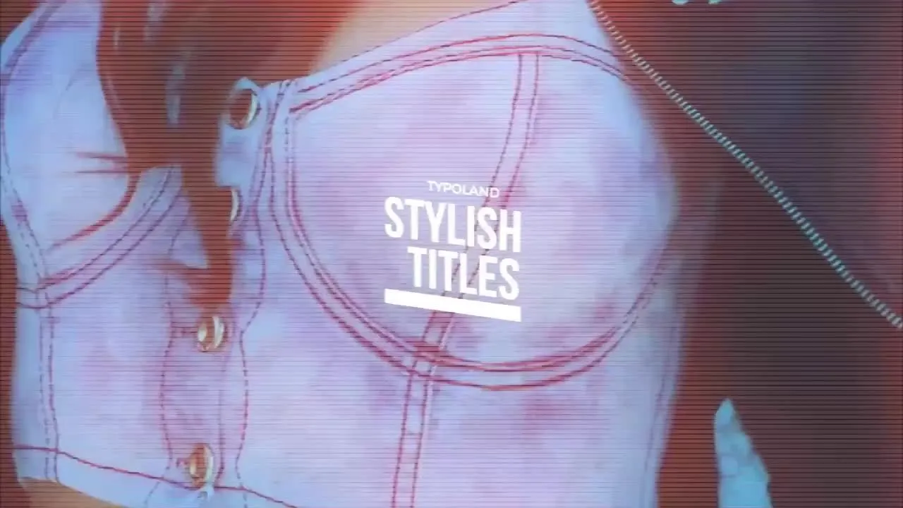 Glitch标题转换过渡包像素设计精选AE模板