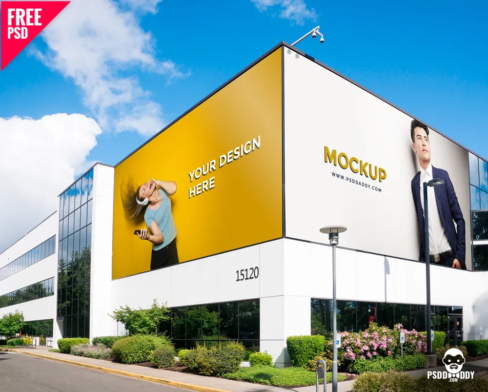 户外广告牌样机 Outdoor Advertising Mockup